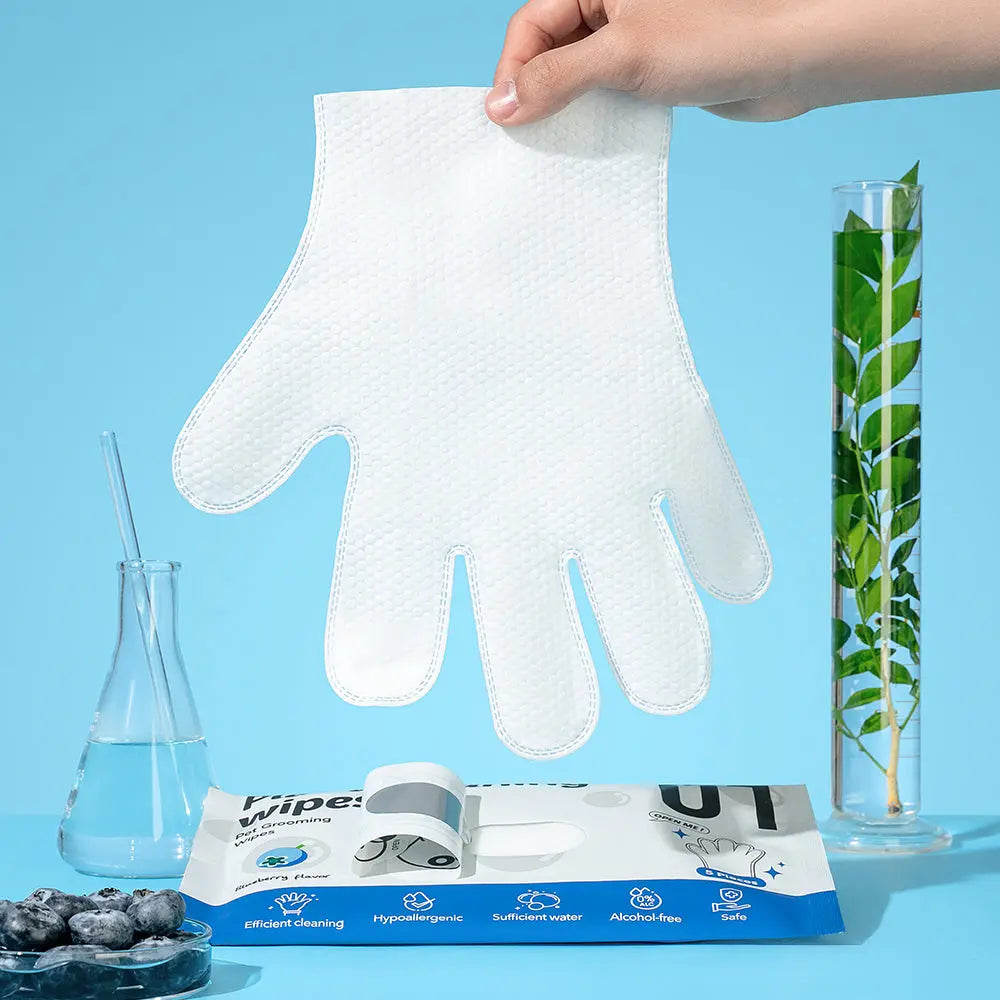 Blueberry scent Gloves Pet Wipes OWOCARE